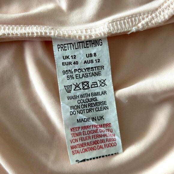 Prettylittlething Light Salmon Color Bodysuit Sz 8 - Picture 4 of 5